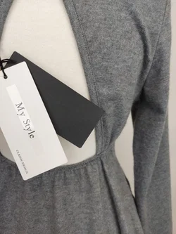 [NEU] My Style Damen Minikleid grau - M/38 - Bild 4