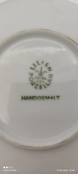 Lilien Porzellan Mocca-Untersetzer 6er | Sammlerstück - Bild 12