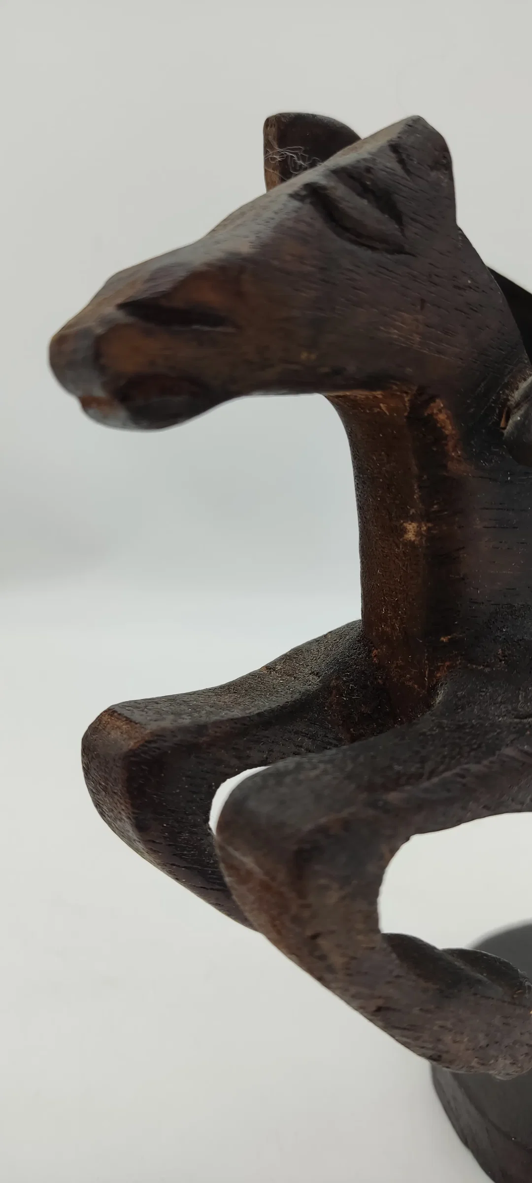 Afrikanische Holzfigur Reiter Auf Pferd | Deko – Bild 8