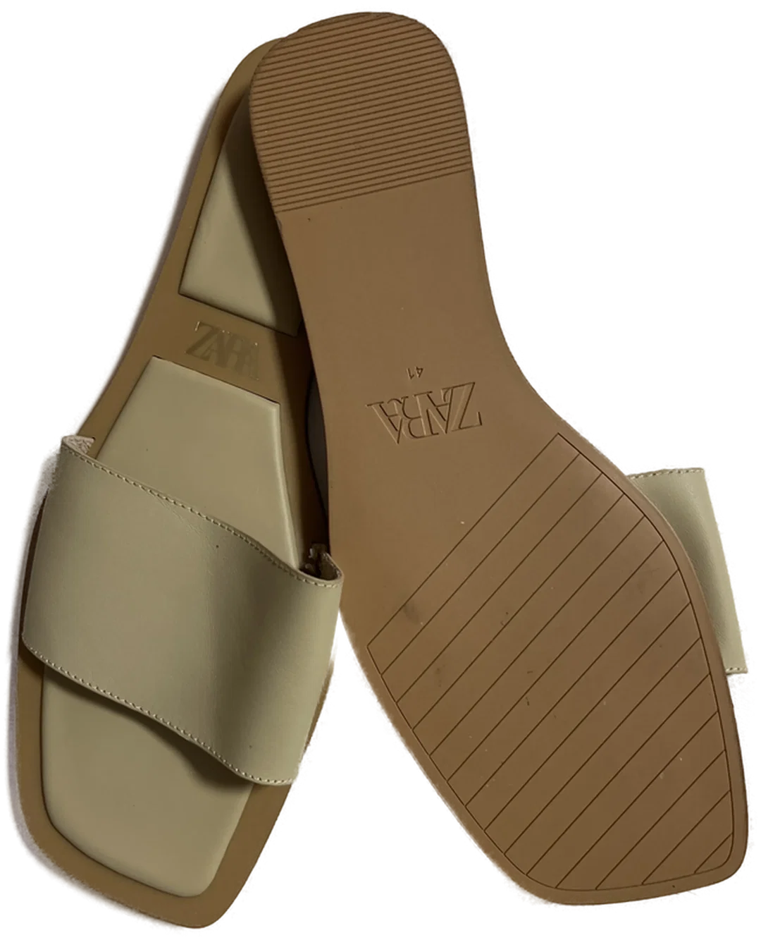 ZARA Pantolette sandfarben Gr. 41 Damen – Bild 2
