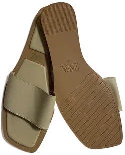 ZARA Pantolette sandfarben Gr. 41 Damen - Bild 2