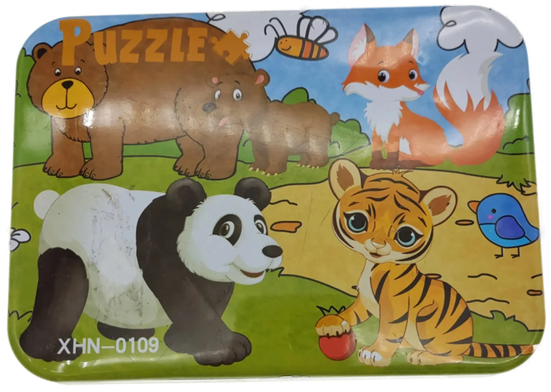 Puzzle bunt in einer Metallbox – Bild 1