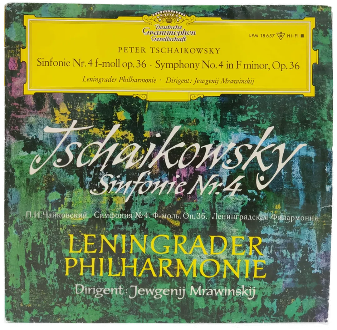 Vinyl LP - Peter Tschaikowsky, Mrawinskij - Sinfonie Nr. 4 f-moll op. 36  - Bild 1