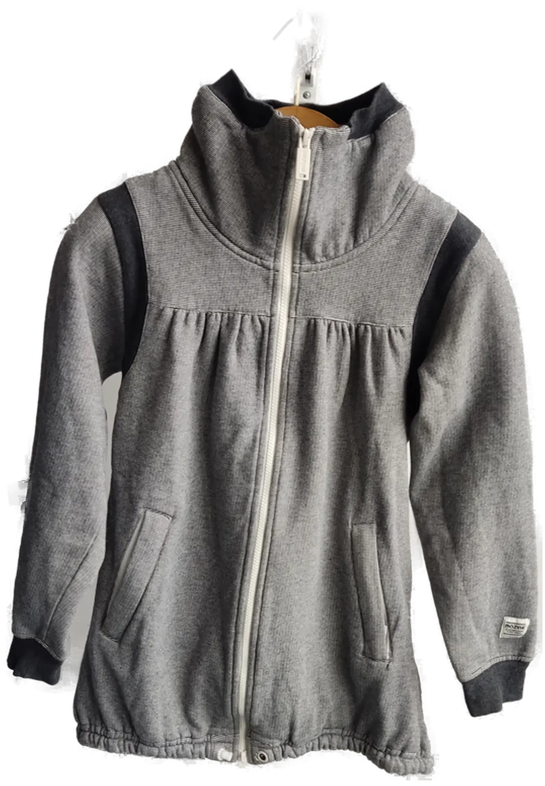 MAZINE Damen Pullover mit Reißverschluss, grau - Gr. S - Bild 1