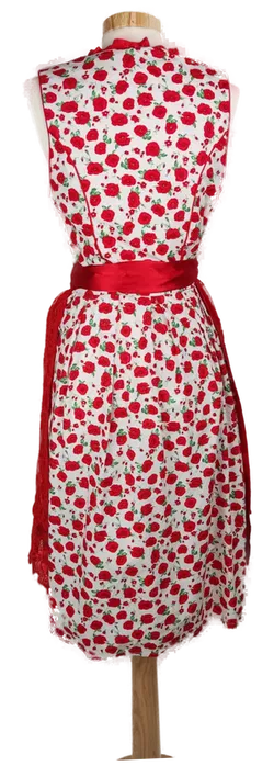Engel Dirndl Damendirndl rot/weiß - M/38 - Bild 2