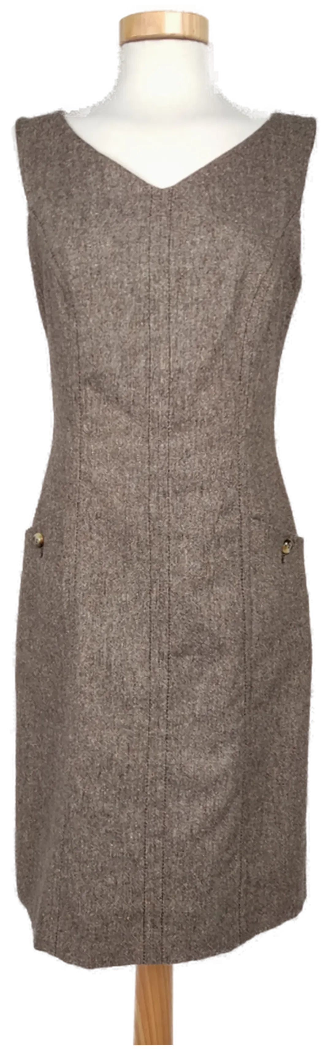 s.Oliver Damen Etuikleid, braun - Gr. S - Bild 1