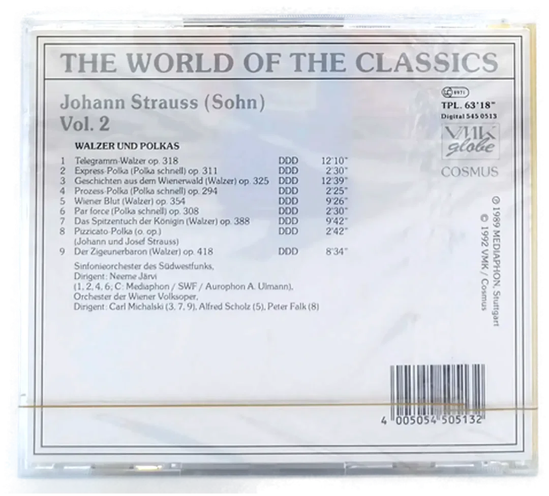 CD Johann Strauss "The World of the Classics" (OVP) – Bild 2