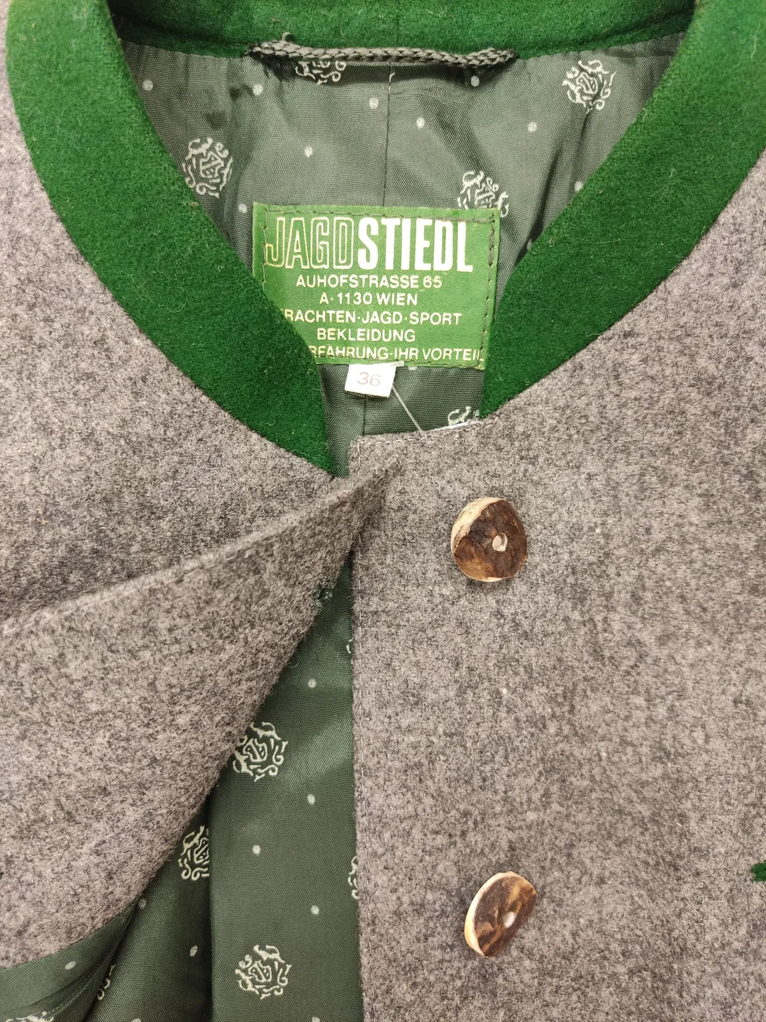 Jagd Stiedl Damen Trachten Zweiteiler grau - S/36 – Bild 5