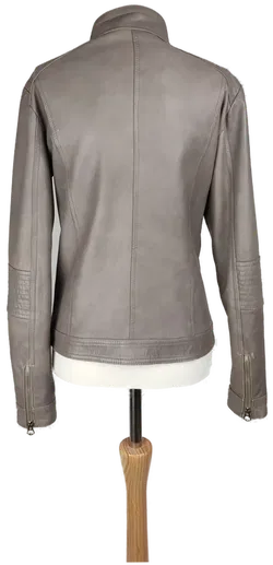 Via Montenapoleone Damen Lederjacke graubraun - L/40 - Bild 2