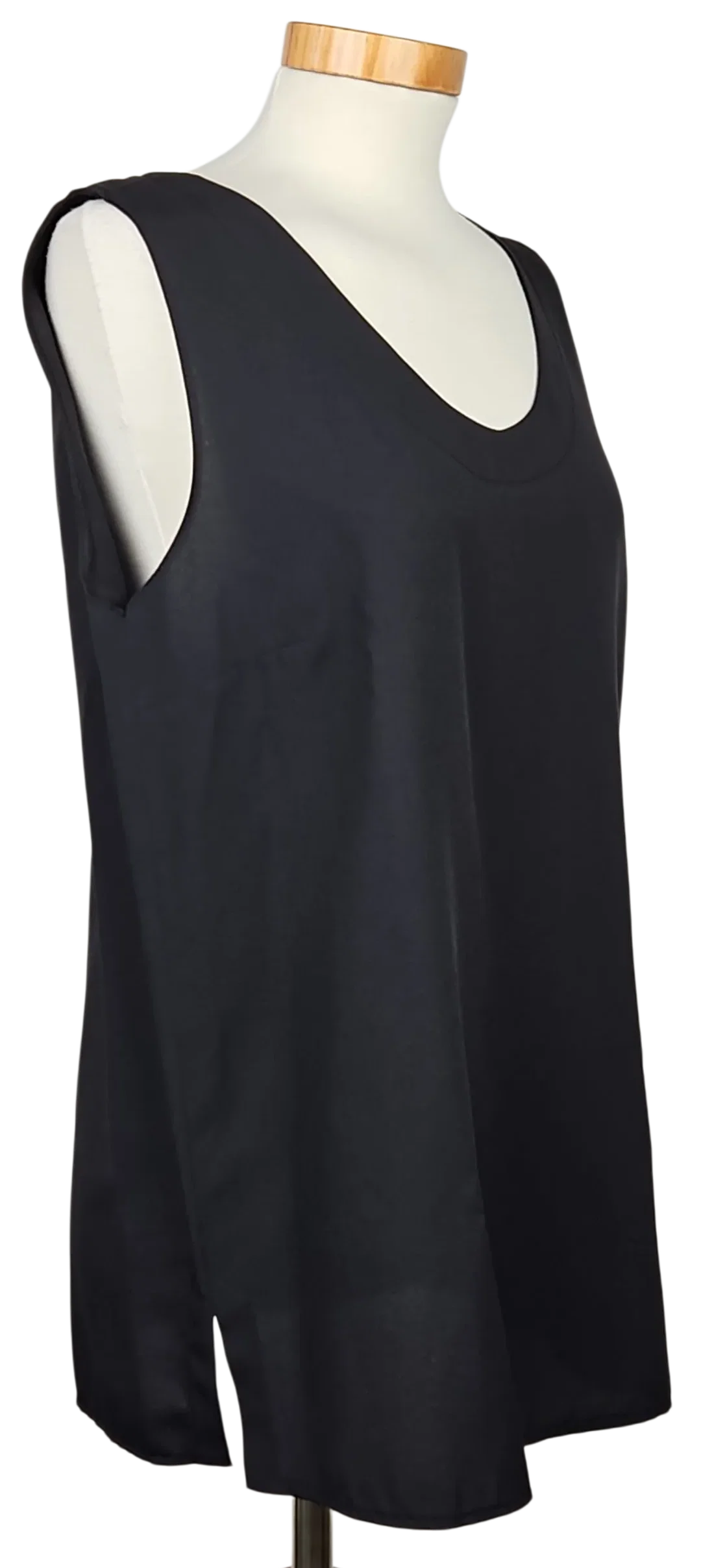 Rena Moden Vintage Damen Top, schwarz - Gr. L  – Bild 3