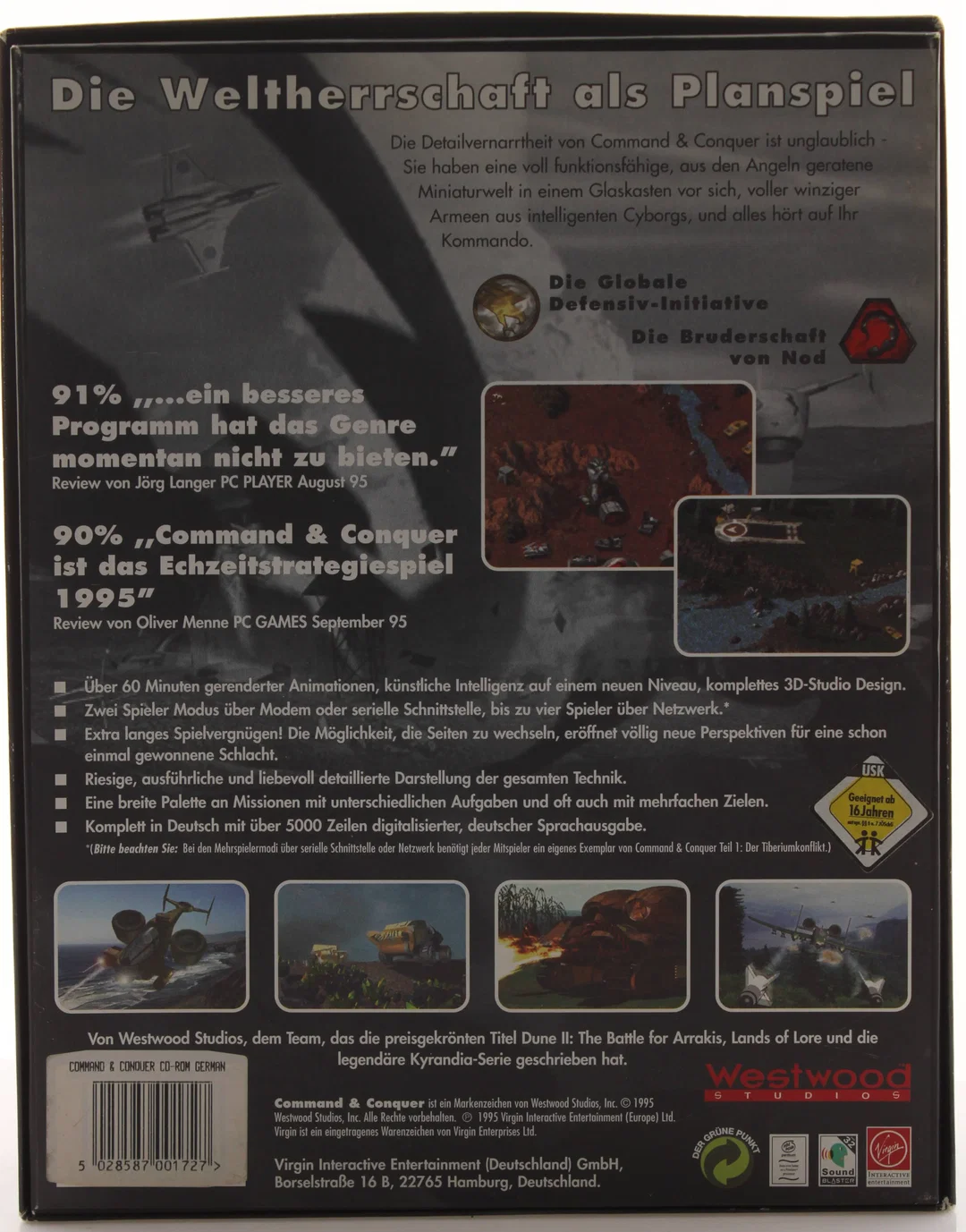 Pc-Spiel Command & Conquer – Teil 1: Der Tiberiumkonflikt (Westwood Studios, 1995) – Bild 3