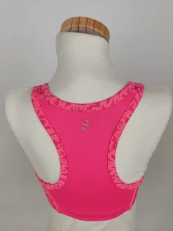 Bustier, pink gemustert, Größe 128/140 (geschätzt) - Bild 3