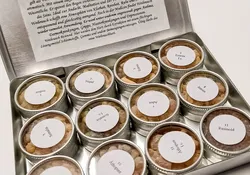 World of Incense Räucherset spirituell 12 Weihrauch-Variationen NEU & OVP Metalldose - Bild 3