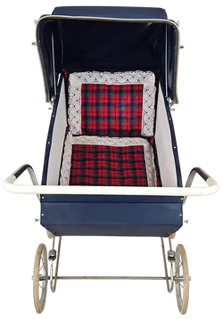 Vintage Puppenwagen aus Holz/Metall - Bild 5