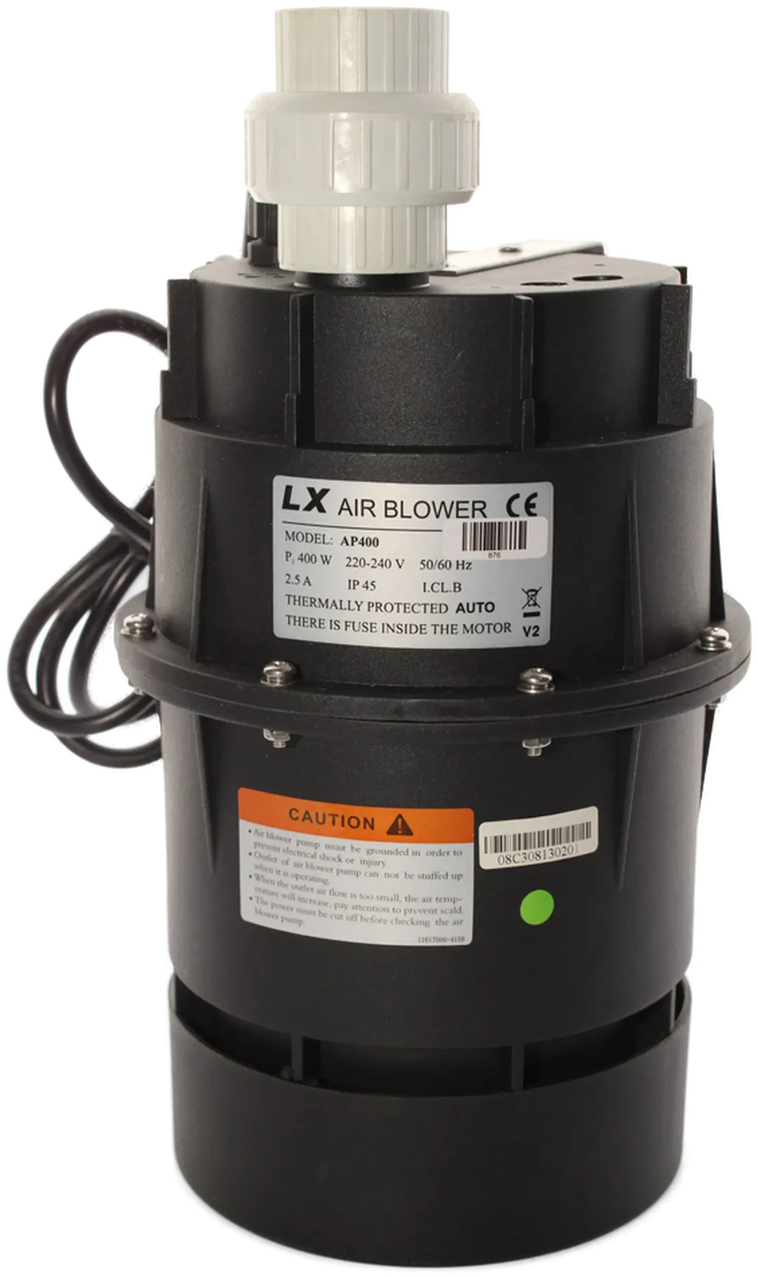 LX Air Blower AP400 – Gebläse / Luftpumpe 400 W, 220–240 V, IP45, Whirlpool / Spa / Pool - Bild 1