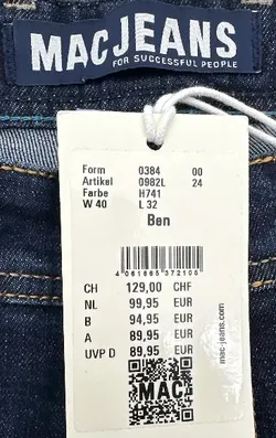 Mac Jeans - Herren Jeans - Gr. 57/58 - Bild 3