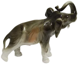 Royal Dux Bohemia Porzellan Elefant – 14,5 cm – Tschechoslowakei – 1960er/70er Jahre - Bild 2