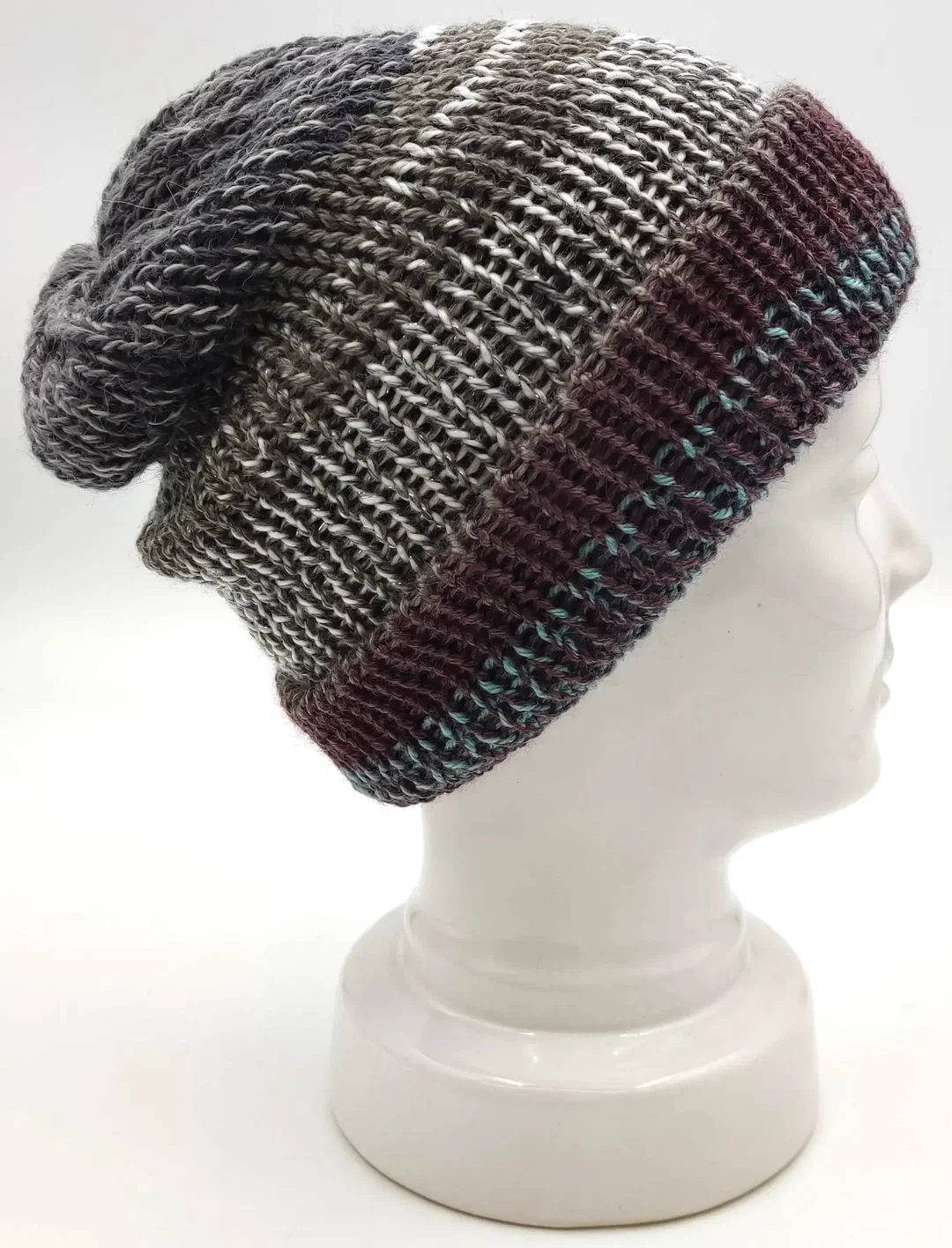 Handgestrickte Wendemütze – Bild 3