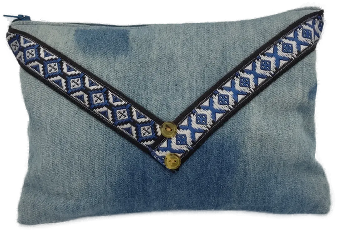 Stofftasche mit Zipp  mehrfarbig - Bild 4