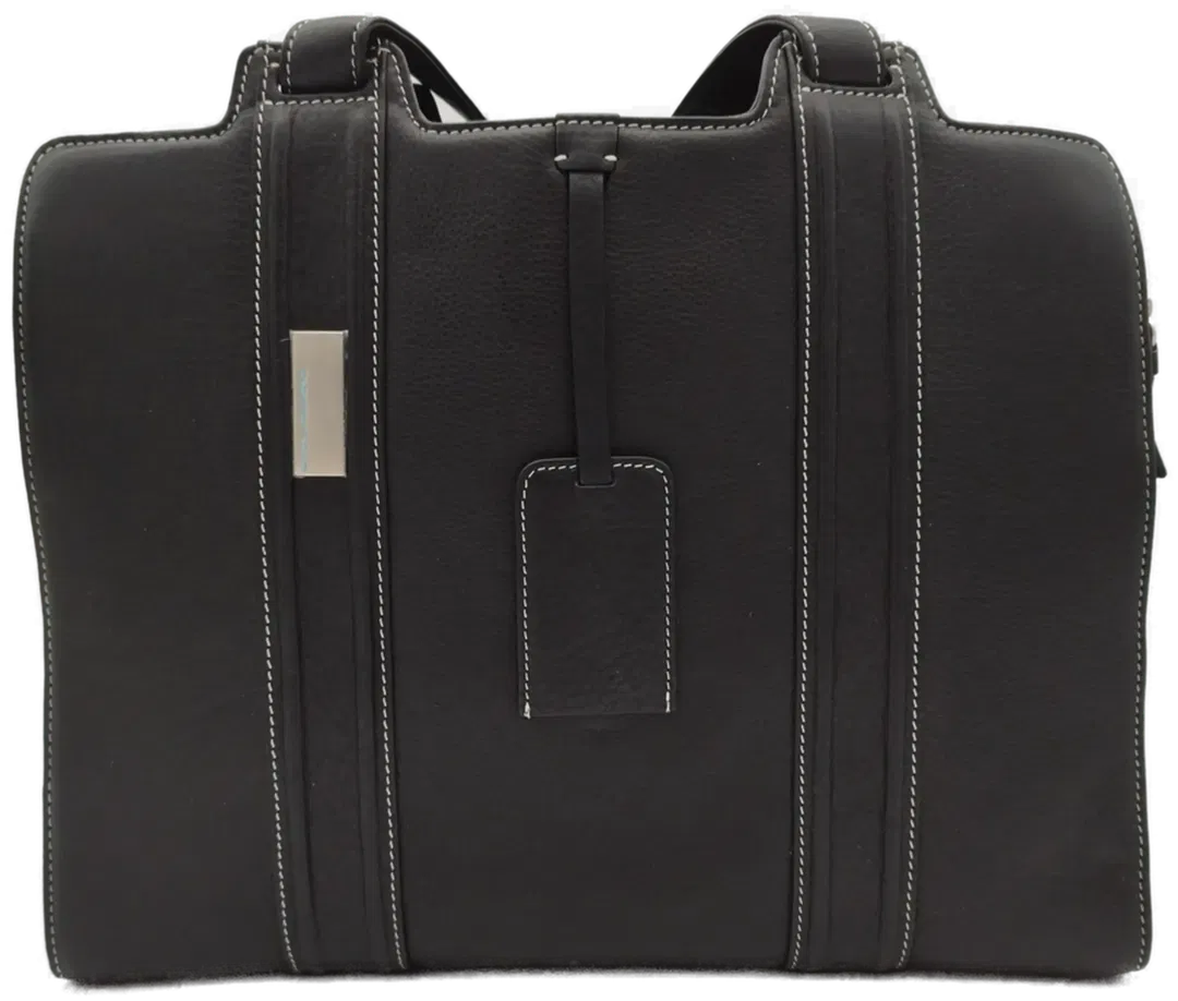 Neuwertige Damenhandtasche aus schwarzem Leder von Piquadro mit Zubehör – Elegant & Vielseitig für jede Saison - Bild 4