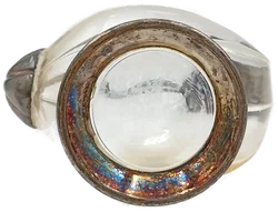 Glas-Dekanter in Entenform mit Versilberten Details – Vorschau 7