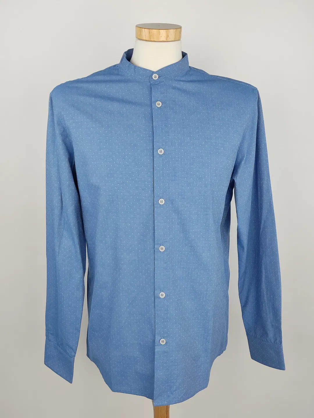 Givn Herren Baumwollhemd blau - M / 48 - Bild 1