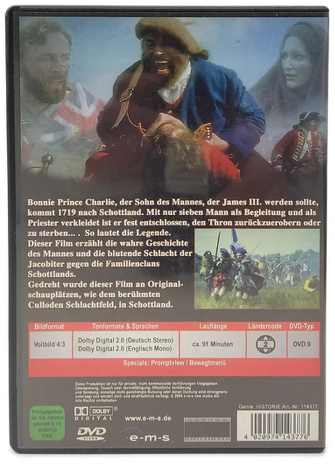 DVD "1746 - Chasing the Deer" mit Brian Blessed und Lain Cuthbertson – Bild 2