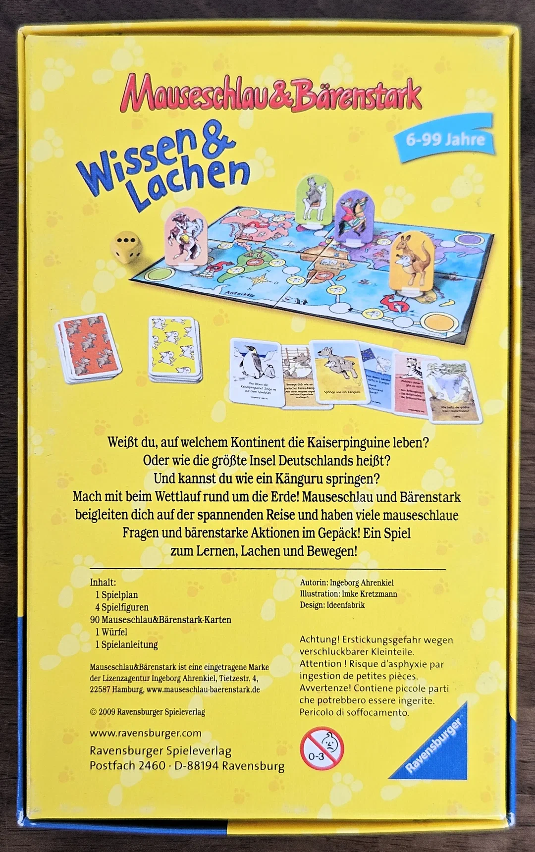 Mausenschlau & Bärenstark . Wissen & Lachen - Gesellschaftspiel - Ravensburger – Bild 2