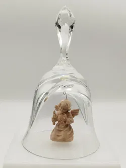 Lepi Kristallglocke mit Schutzengel - Handarbeit - Bild 1