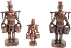 Set aus 3 Metallfiguren 