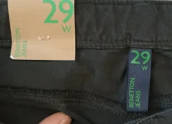 United Colors of Benetton Damen Jeans schwarz Gr. 29 - Bild 3