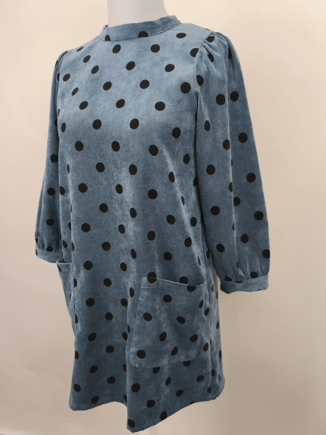 ZARA, Kleid Samt, Gr. S – Bild 2