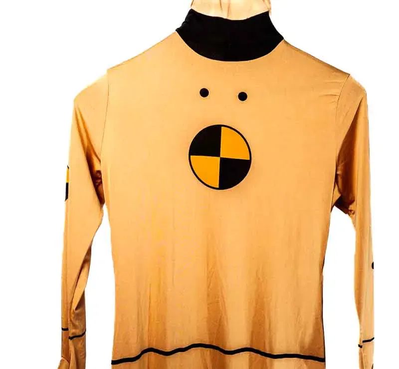 Crashtest Dummy Morphsuit Fasching Feier Party Größe L - Bild 1