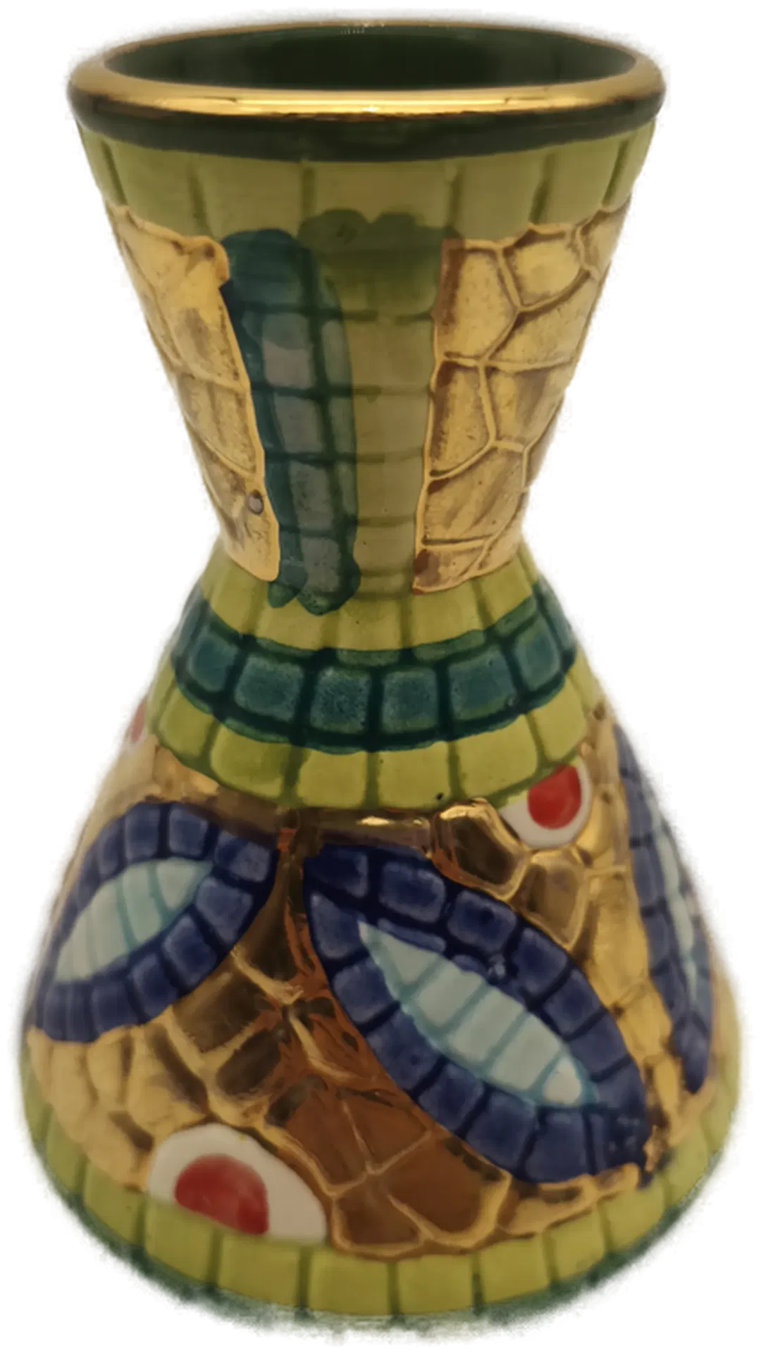 Minivase, handbemalt mit Echtgold - Bild 4