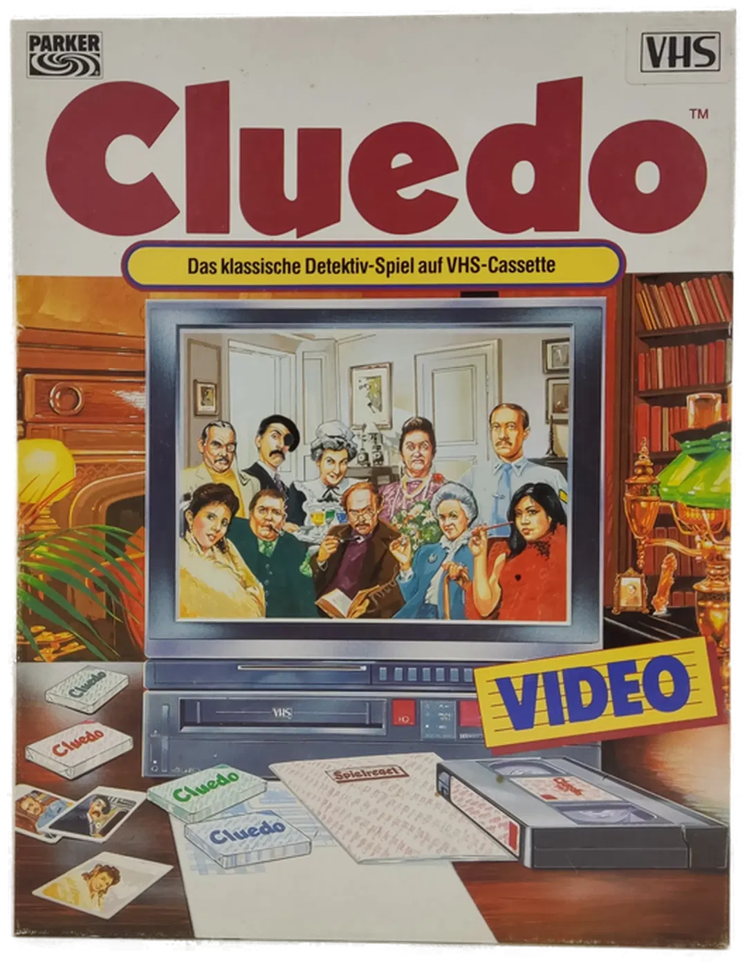 Parker Cluedo Detektiv-Spiel auf VHS-Cassette(1985) - Bild 1