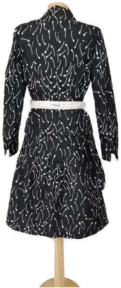 AirField Damenkostüm schwarz/weiß 2-teilig - Größe: S/36 - Bild 2