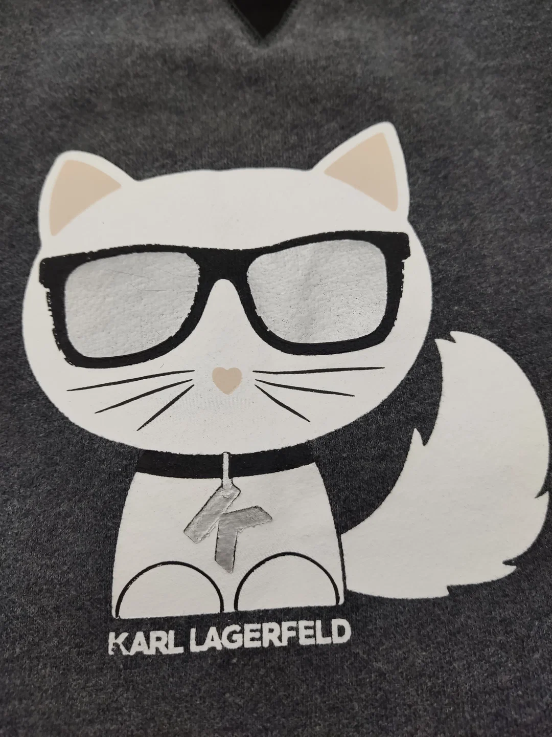 Karl Lagerfeld Kinder Sweater Kleid grau Gr. 102 (4 Jahre) – Bild 2