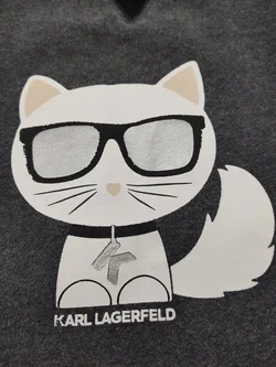 Karl Lagerfeld Kinder Sweater Kleid grau Gr. 102 (4 Jahre) - Bild 2