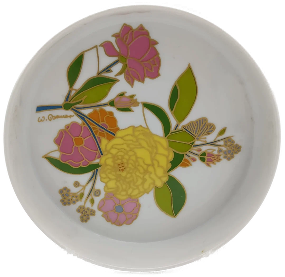 Rosenthal Porzellan Miniatur-Plate-Teller - W. Bauer - D/15 cm – Bild 2