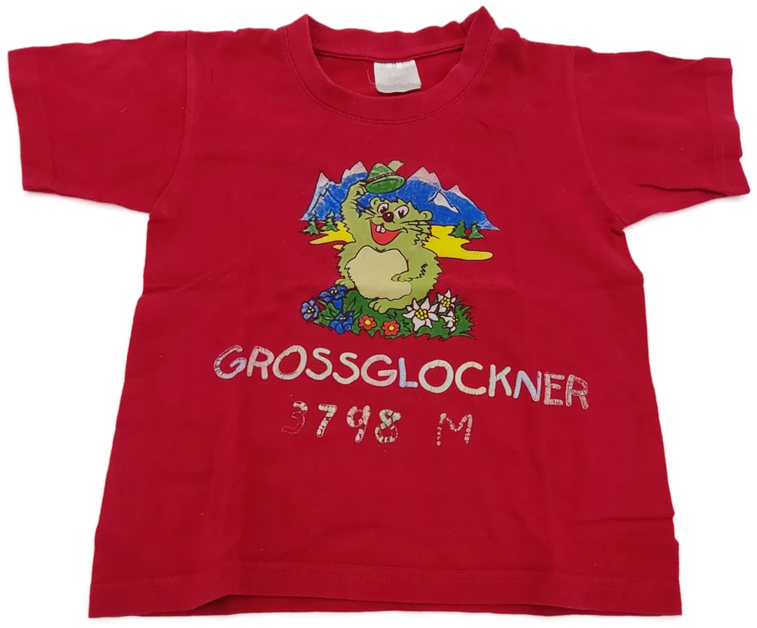 B&C Kinderkurzarm T-Shirt rot - Gr.98-104 - Bild 1