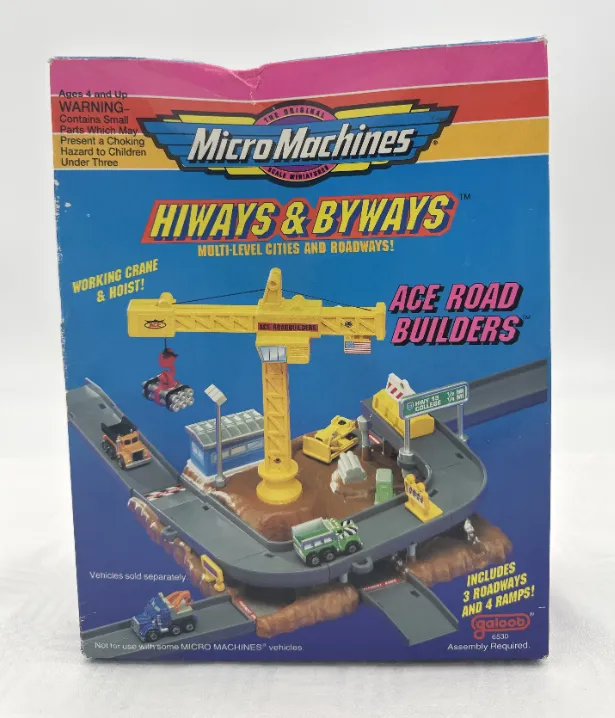 Vintage - Micro Machines - Hiways & Byways TM - Ace Road Builders TM - Bild 1