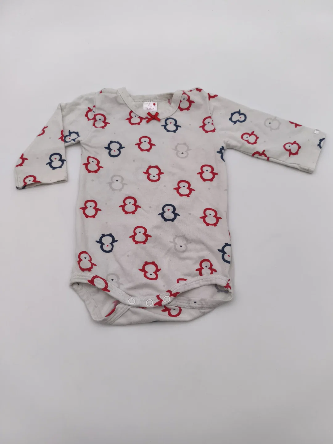 Kanz Baby-Body, Gr. 56, mit Pinguindruck – Bild 1