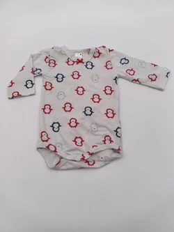 Kanz Baby-Body, Gr. 56, mit Pinguindruck