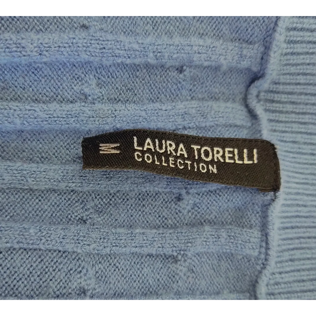 Laura Torelli Damenpullover blau - Gr. M/38 – Bild 4