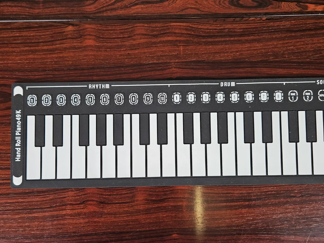 Hand Roll Piano 49 Keys / Rollbares Silikon Keyboard mit 49 Tasten  – Bild 4