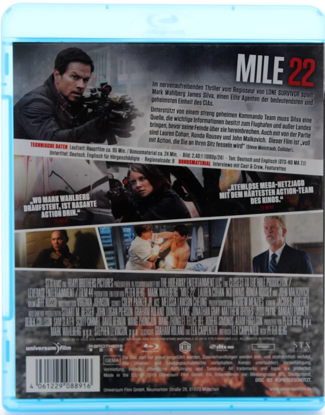 Blu Ray "Mile 22" | Action-Thriller mit Mark Wahlberg | FSK 16 – Bild 2