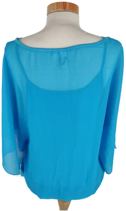 Damen Shirt m.x.o in Hellblau, Größe L  – Vorschau 3