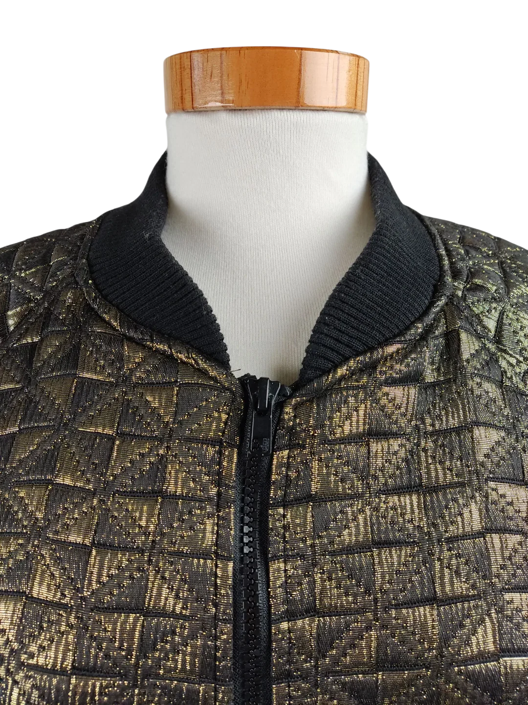 Denim Co Damen Jacke, gold/schwarz - Gr. L/40 – Bild 4