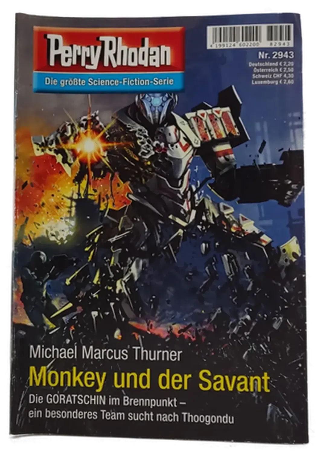 Romanheft Perry Rhodan Monkey und der Savant Erstauflage Nr.2943 - Bild 2