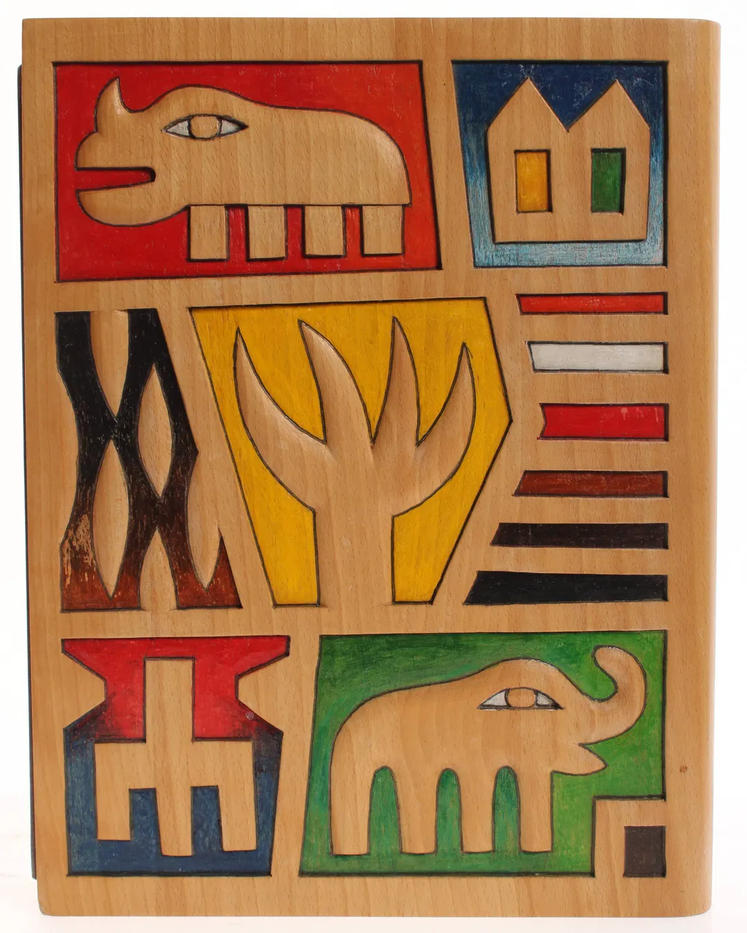 Buch ATLANTIS MARIPOSA – EINE ZWISCHENBILANZ – Limitierte Ausgabe mit geschnitztem Holzeinband (H. Ebrecht 2000) - Bild 2